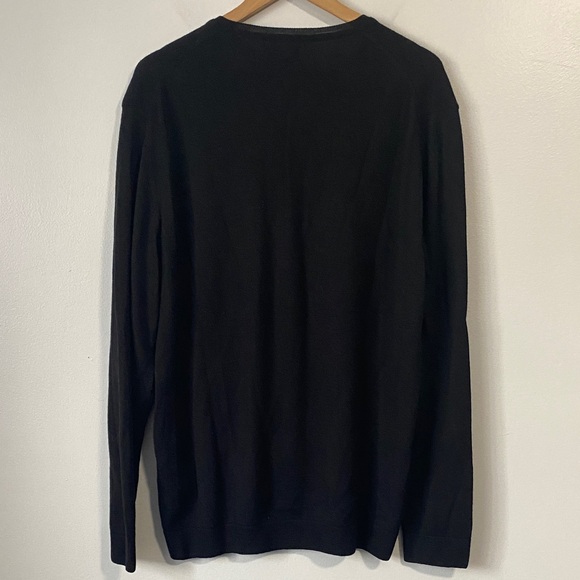 Mexx Metropolitan merino wool blend Black V-Neck Sweater size XXL - Picture 5 of 11